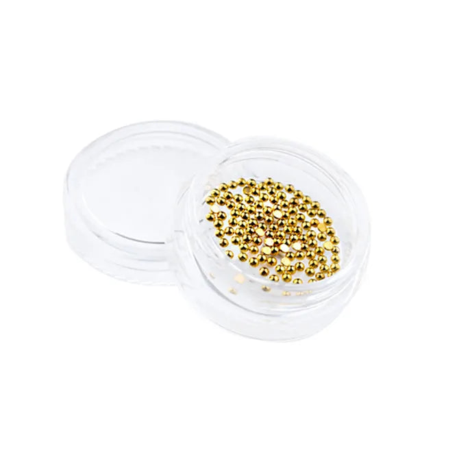 GOLDEN HALF BEADS - 1,5mm