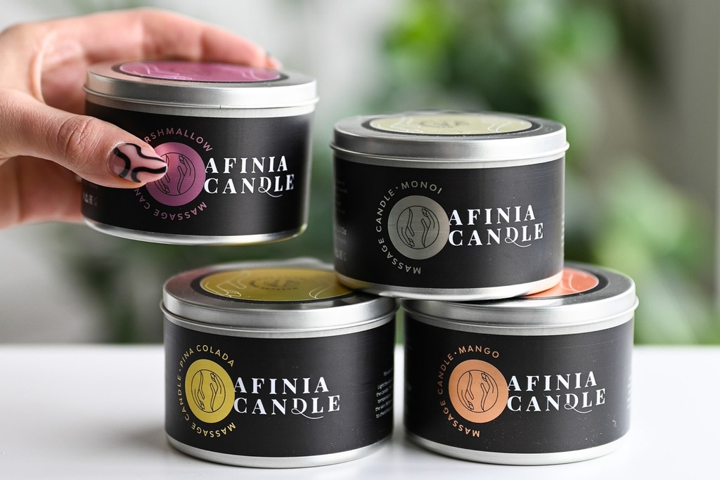 Bougie de massage pour les mains Afinia